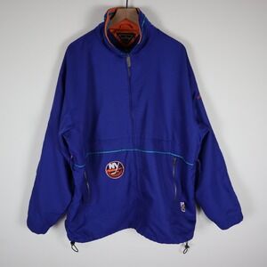 Vintage New York Islanders Jacket 90s‎ Rival NHL Center Ice Adult XL 28x30.5